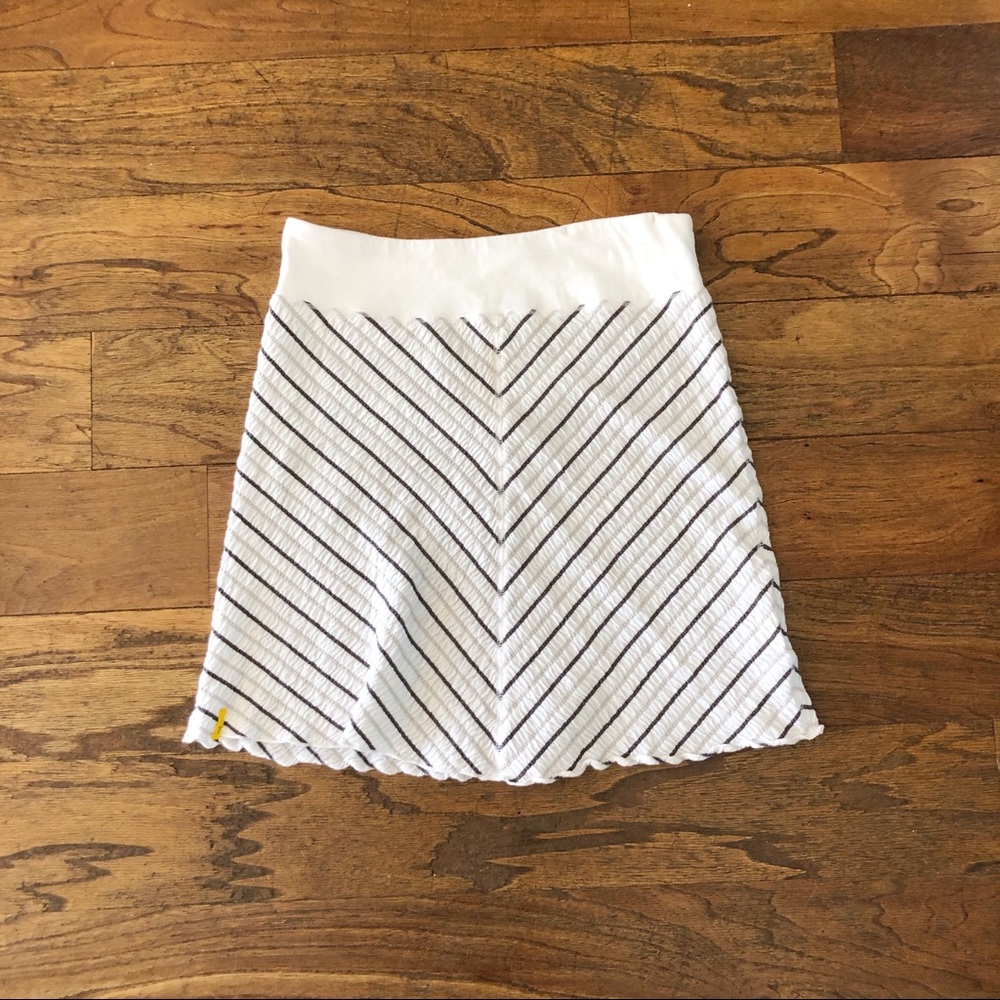 Lole Striped Seersucker-Textured Skirt